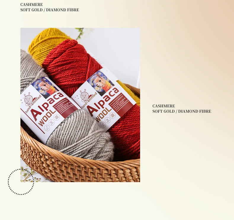 500g Alpaca Wool 245 Stick Stitch Yarn (5 Pieces) – Thick Knitting Yarn for Sweaters, Coats, Blankets & DIY Crafts