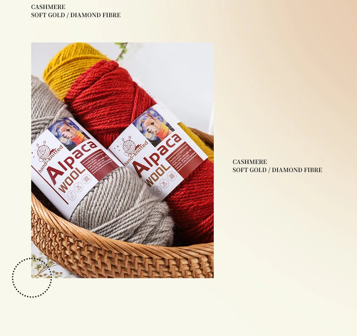 500g Alpaca Wool 245 Stick Stitch Yarn (5 Pieces) – Thick Knitting Yarn for Sweaters, Coats, Blankets & DIY Crafts