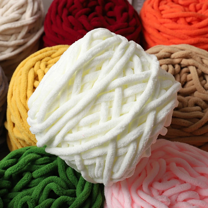 3pcs Ice-Striped Soft Thick Yarn – Handcrafted Yarn for Scarves, Hats, Slippers & DIY Projects