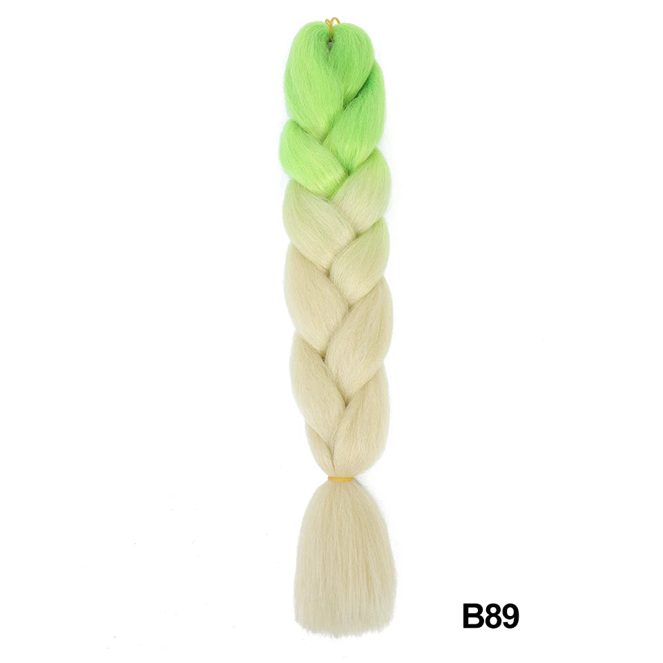 Synthetic 24 Inch 100g Ombre Jumbo Braiding Hair – Kanekalon Twist Extensions