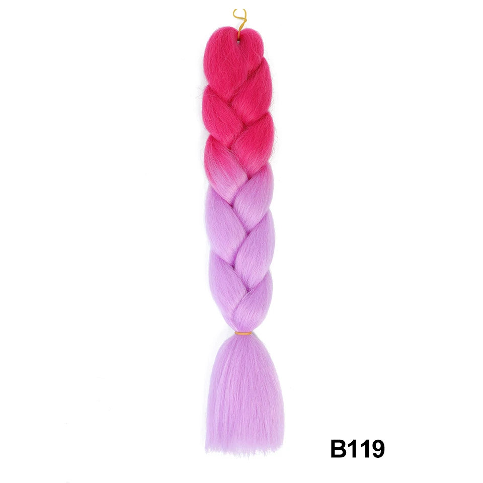 Synthetic 24 Inch 100g Ombre Jumbo Braiding Hair – Kanekalon Twist Extensions