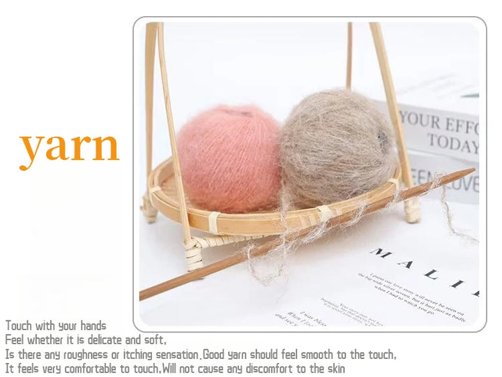 250g Long-Haired Mohair Yarn – Soft Fluffy Knitting Yarn for Sweaters, Scarves & Coats (10 Pieces/Bag)