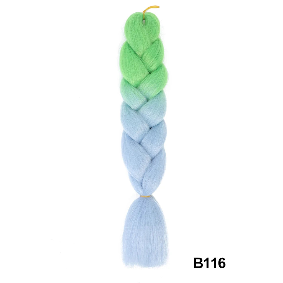 Synthetic 24 Inch 100g Ombre Jumbo Braiding Hair – Kanekalon Twist Extensions