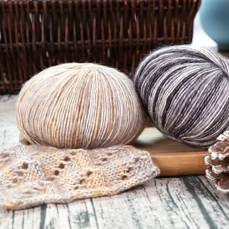 150g Camouflage Cotton Yarn – Medium-Thick Combed Yarn for Knitting & Crochet (3 Pieces/Pack)