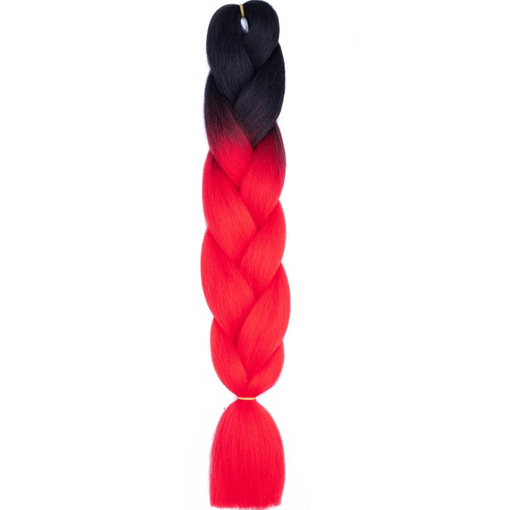 24 Inch Jumbo Braids Extensions – Synthetic Afro Ombre Kanekalon Braiding Hair for Children 22