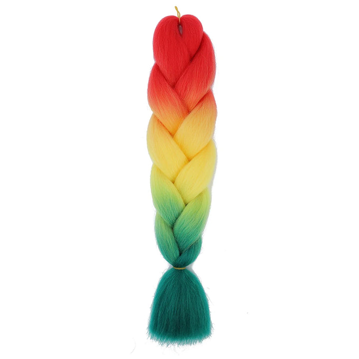 24 Inch Jumbo Braids Extensions – Synthetic Afro Ombre Kanekalon Hair for Children