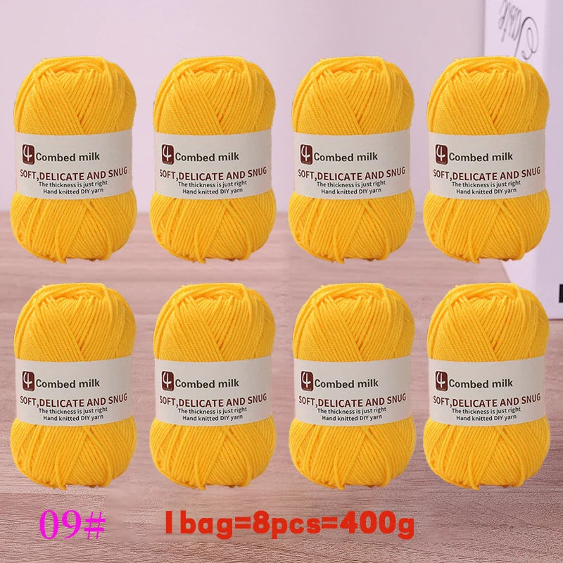 4-Strand Synthetic Knitting Yarn – Soft DIY Craft Yarn for Sweaters, Scarves & Blankets