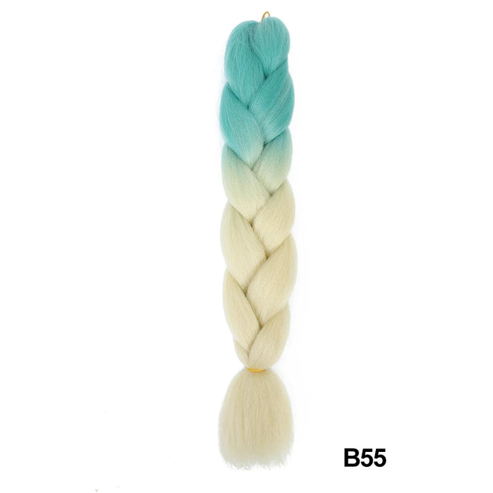 Synthetic 24 Inch 100g Ombre Jumbo Braiding Hair – Kanekalon Twist Extensions