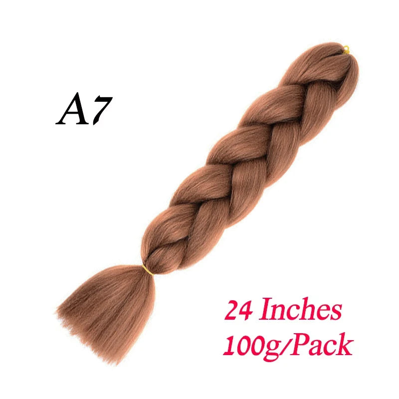24 Inch Synthetic Ombre Braiding Hair – Jumbo Braid Extensions for DIY Hairstyles (Blue/Grey)