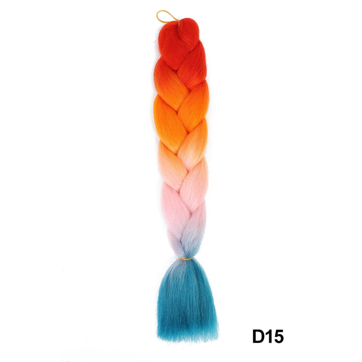 Synthetic 24 Inch 100g Ombre Jumbo Braiding Hair – Kanekalon Twist Extensions