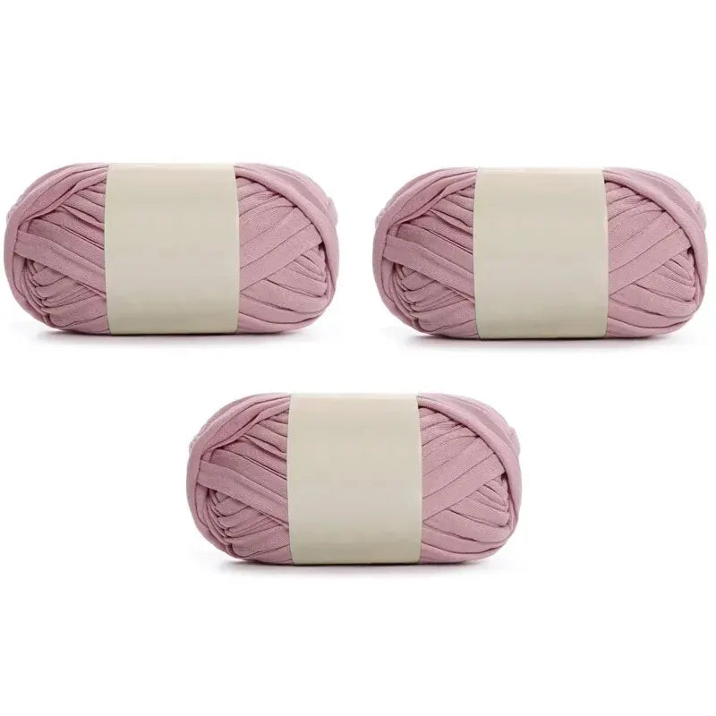 3PC 300g Thick Fabric Yarn – Soft Colored DIY Yarn for Carpets, Bags, Toys & Slippers