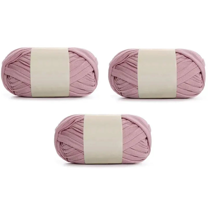 3PC 300g Thick Fabric Yarn – Soft Colored DIY Yarn for Carpets, Bags, Toys & Slippers