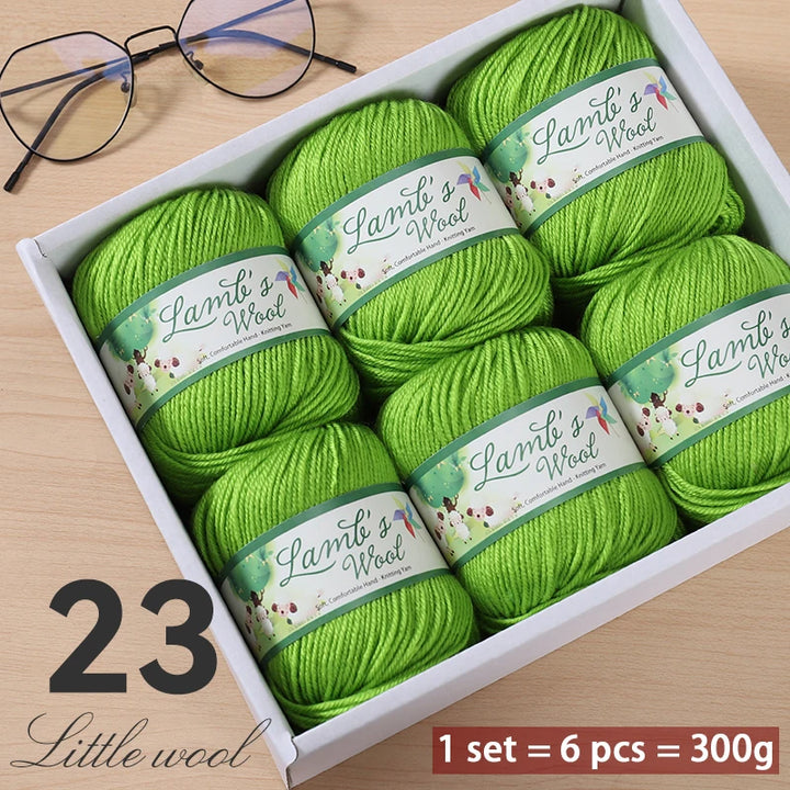 Very Soft Lamb Wool Yarn – Medium-Thick High-Quality Wool for Knitting Sweaters, Scarves & Accessories