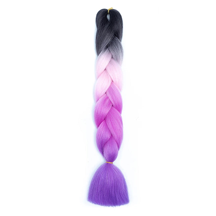24 Inch Jumbo Braids Extensions – Synthetic Afro Ombre Kanekalon Hair for Children