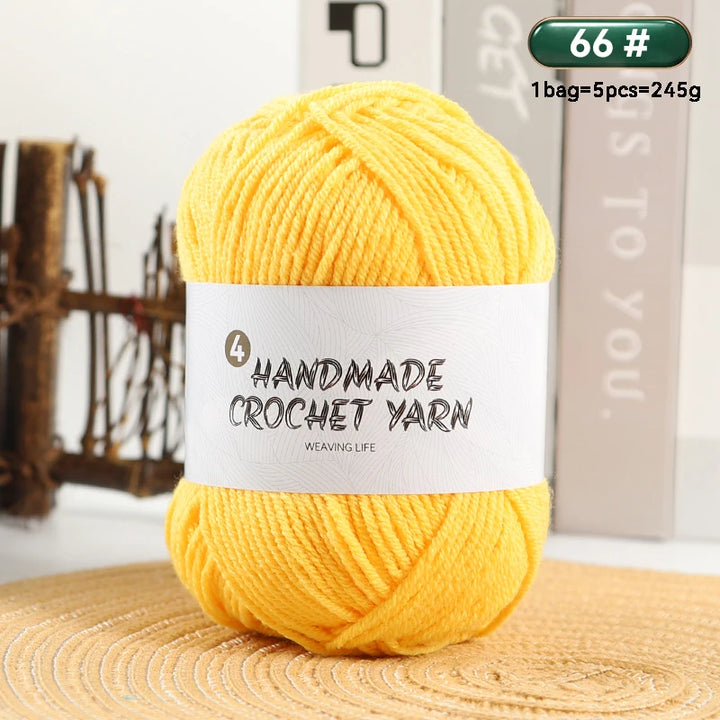 High-Quality 4-Ply Acrylic Yarn – Soft & Lightweight Knitting Yarn for Sweaters, Scarves, Coats, Gloves & DIY Crafts