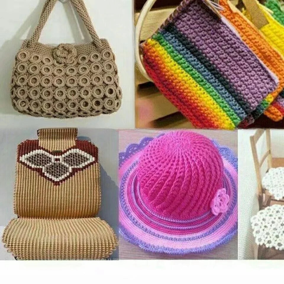 300g Summer Crochet Yarn – Handmade DIY Yarn for Hats, Bags & Home Accessories (3 Pieces/Pack)