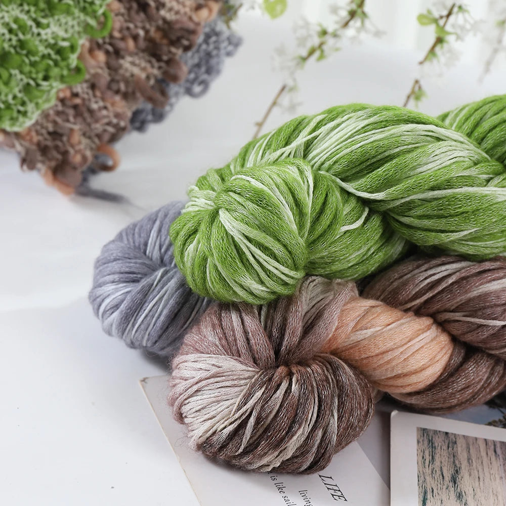 Fancy Twisted Cashmere Yarn – Irregular Imitation Bean Yarn for Hand-Knitting Sweaters, Cardigans, Shawls & DIY Crafts