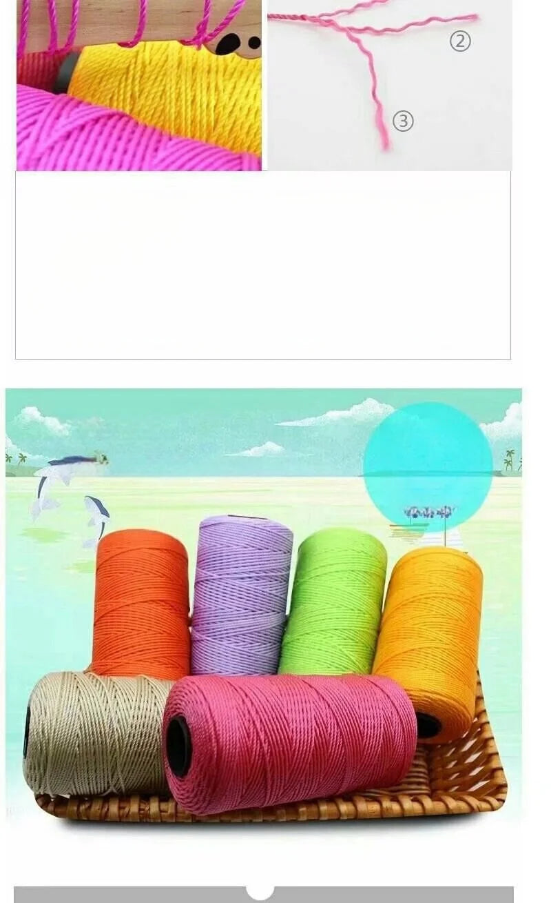 300g Summer Crochet Yarn – Handmade DIY Yarn for Hats, Bags & Home Accessories (3 Pieces/Pack)
