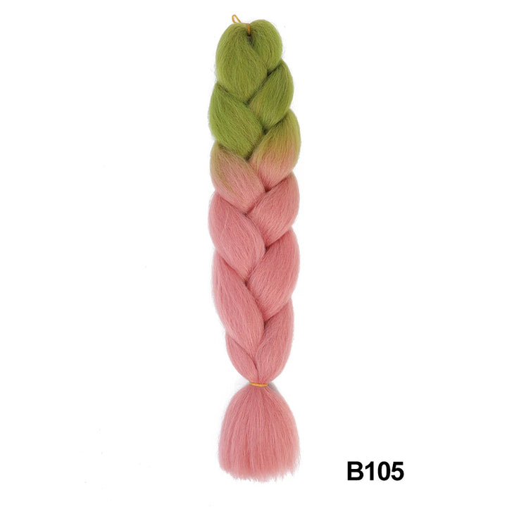Synthetic 24 Inch 100g Ombre Jumbo Braiding Hair – Kanekalon Twist Extensions