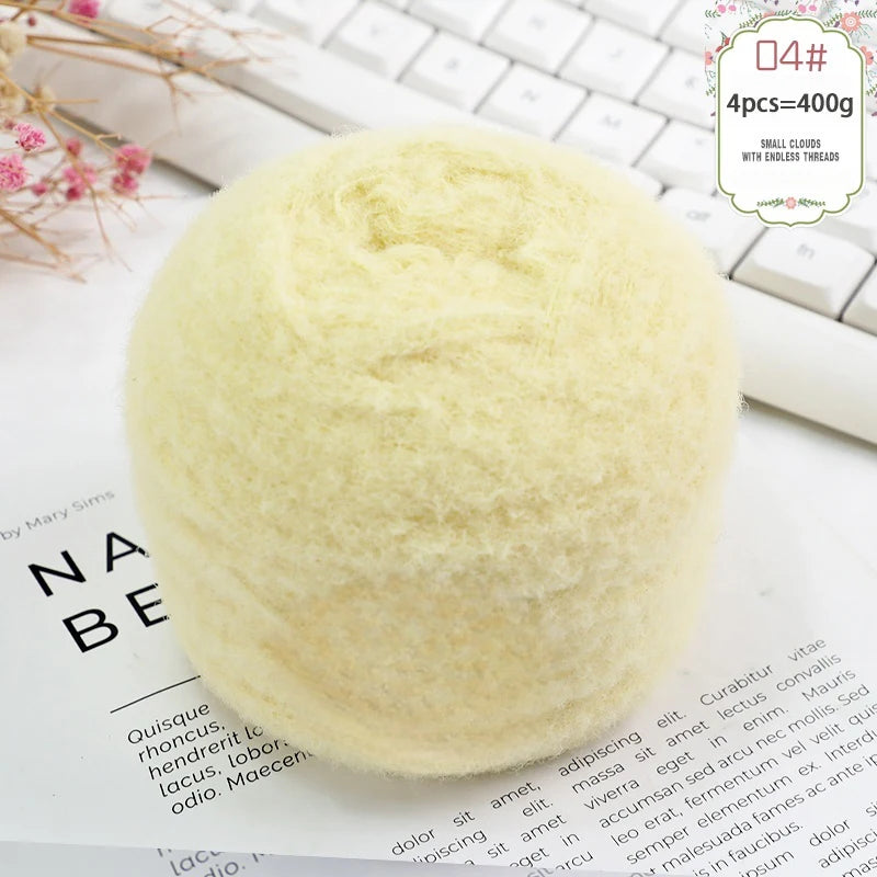 400g Soft Warm Knitting Yarn (4 Pack) – Medium Thick Yarn for Sweaters, Scarves, Hats & DIY Crafts
