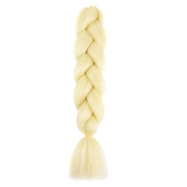 24 Inch Synthetic Jumbo Braiding Hair – Yaki Straight Box Braid Extensions for Dreadlocks & Twists