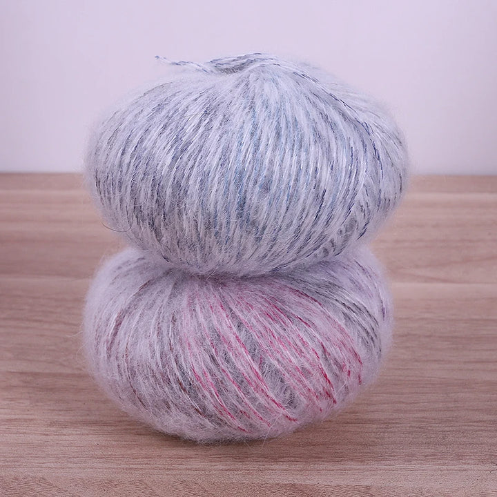 300g Gradient Alpaca Mohair Yarn Set (6 Pieces) – Soft Lightweight Knitting Yarn for Sweaters, Shawls, Hats & Scarves