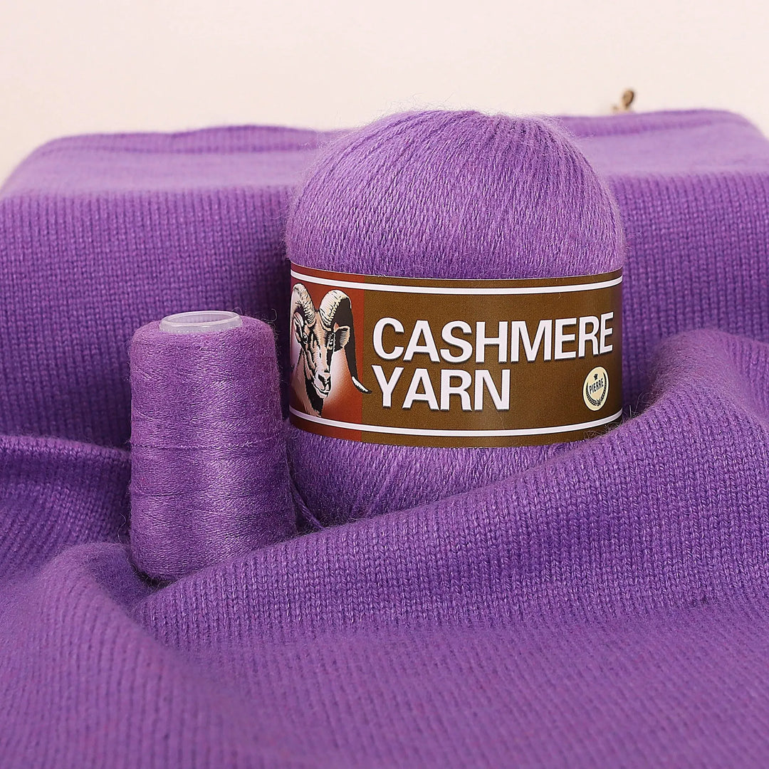 Cashmere Knitting Yarn Balls (6 Pack) – Soft Luxury Yarn for Sweaters, Hats, Scarves & DIY Crafts