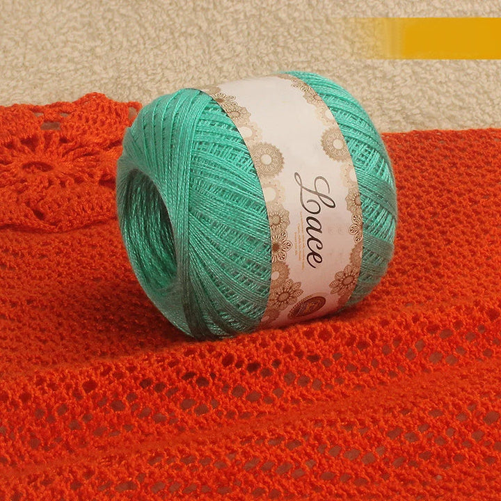 200g No. 8 Pearl Lace Yarn (4 Skeins) – Fine Crochet & Knitting Yarn for Shawls, Summer Sweaters, Scarves & Hats