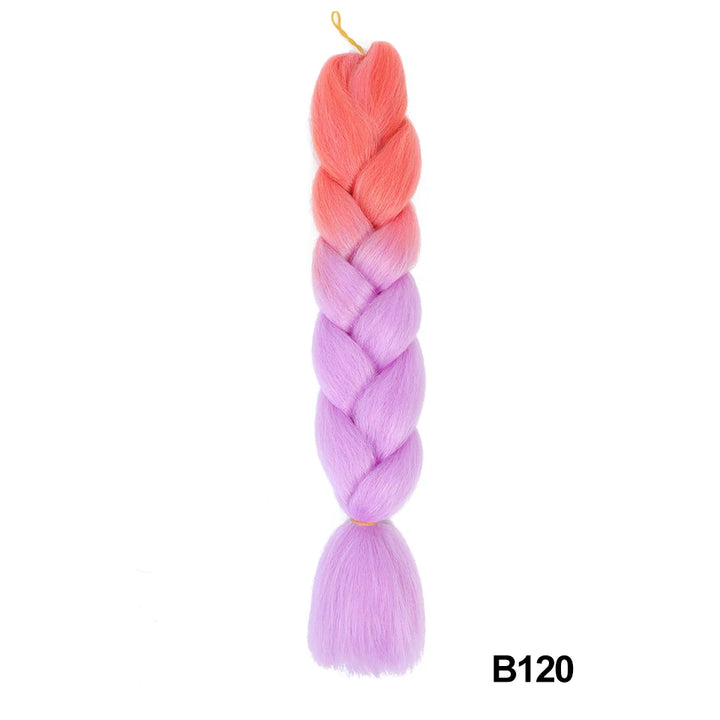 Synthetic 24 Inch 100g Ombre Jumbo Braiding Hair – Kanekalon Twist Extensions