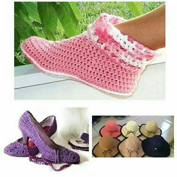 300g Summer Crochet Yarn – Handmade DIY Yarn for Hats, Bags & Home Accessories (3 Pieces/Pack)