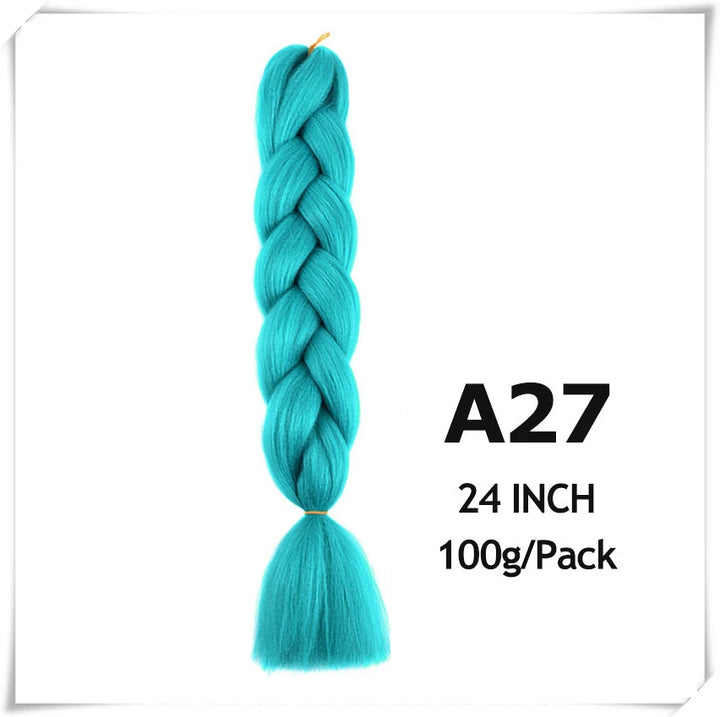 Pre-Stretched Jumbo Braiding Hair – 24 Inch Ombre Purple Synthetic Crochet Extensions for Women