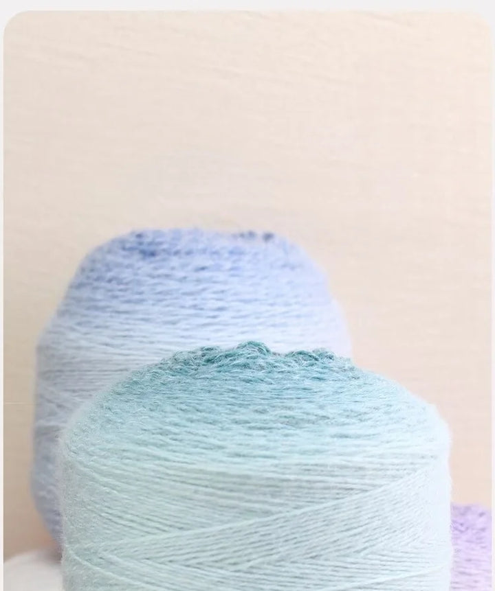 Super Large Gradient Long-Haired Yarn – Extra-Large Medium-Thick Skein for Knitting & Crochet