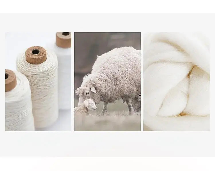 500g Fine Wool & Sheep Cashmere Yarn – Soft Warm Knitting Yarn (6 Pieces/Pack)