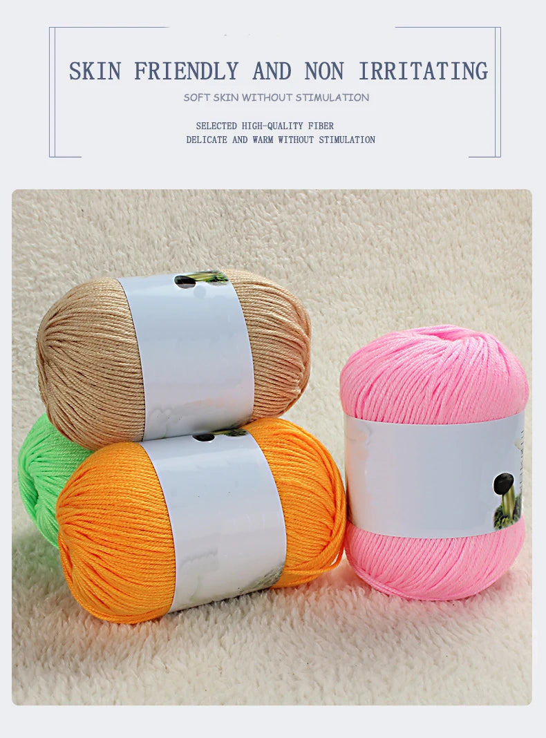 500g Soft Medium-Thick Knitting Yarn Set (10 Pieces) – Cozy Yarn for Sweaters, Hats, Scarves & Crochet Projects