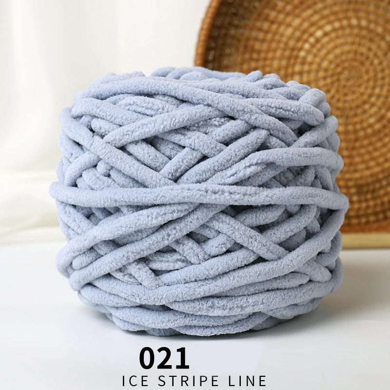 3pcs Ice-Striped Soft Thick Yarn – Handcrafted Yarn for Scarves, Hats, Slippers & DIY Projects