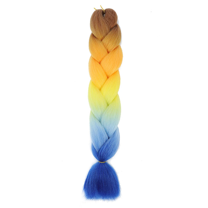 24 Inch Jumbo Braids Extensions – Synthetic Afro Ombre Kanekalon Hair for Children