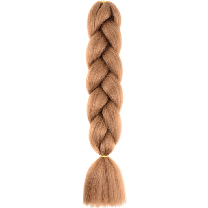 24 Inch Jumbo Box Braids Extensions – Synthetic Braiding Hair for Children (Pink, Purple, Yellow, Gray)
