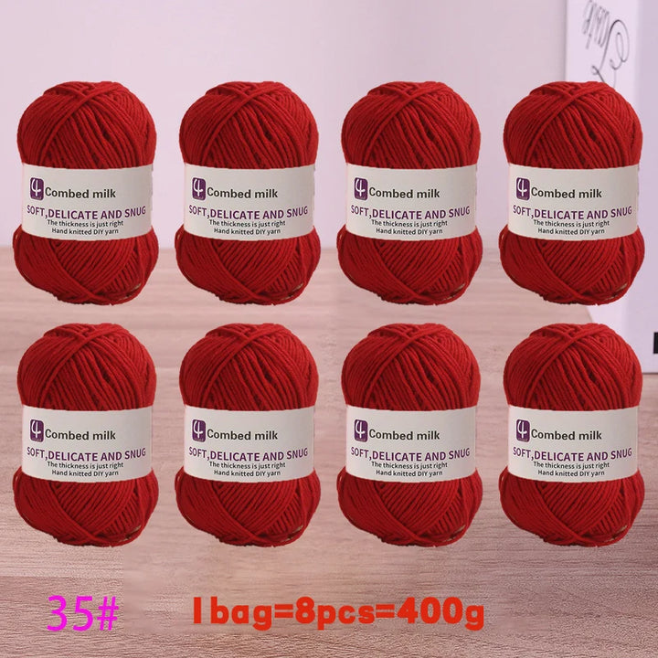 4-Strand Synthetic Knitting Yarn – Soft DIY Craft Yarn for Sweaters, Scarves & Blankets
