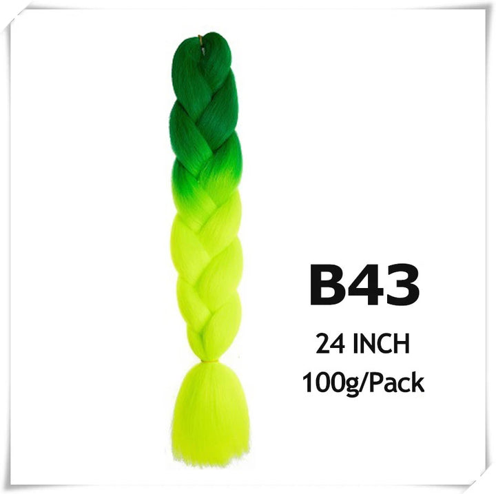 Pre-Stretched Jumbo Braiding Hair – 24 Inch Ombre Purple Synthetic Crochet Extensions for Women
