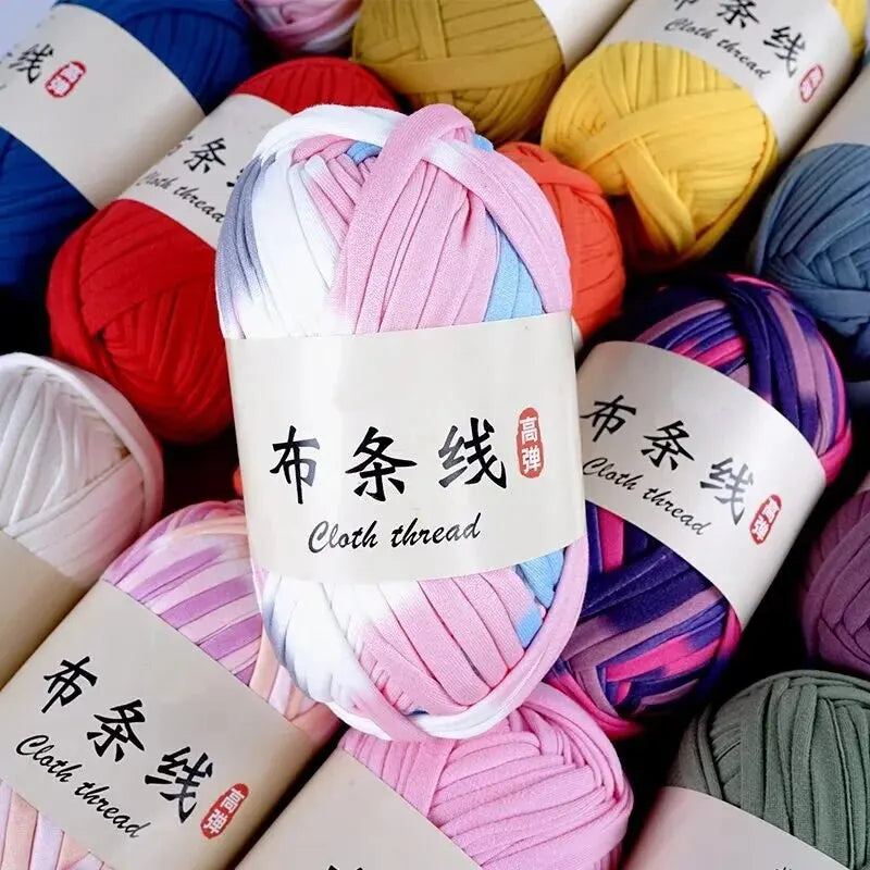 3PC 300g Thick Fabric Yarn – Soft Colored DIY Yarn for Carpets, Bags, Toys & Slippers