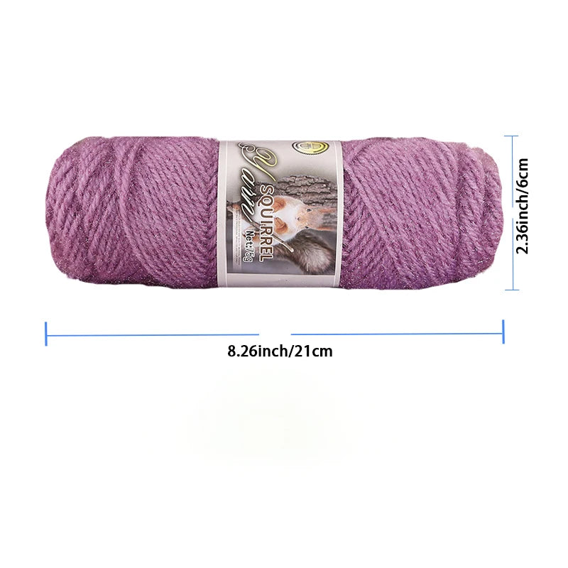 Thick Imitation Fur Yarn Ball – Soft DIY Knitting Yarn for Hats, Scarves, Coats & Shawls
