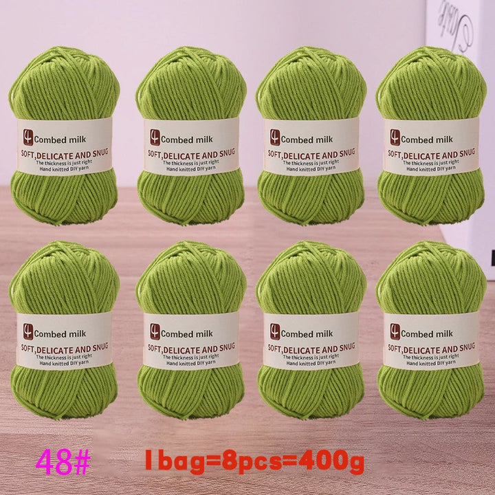 4-Strand Synthetic Knitting Yarn – Soft DIY Craft Yarn for Sweaters, Scarves & Blankets