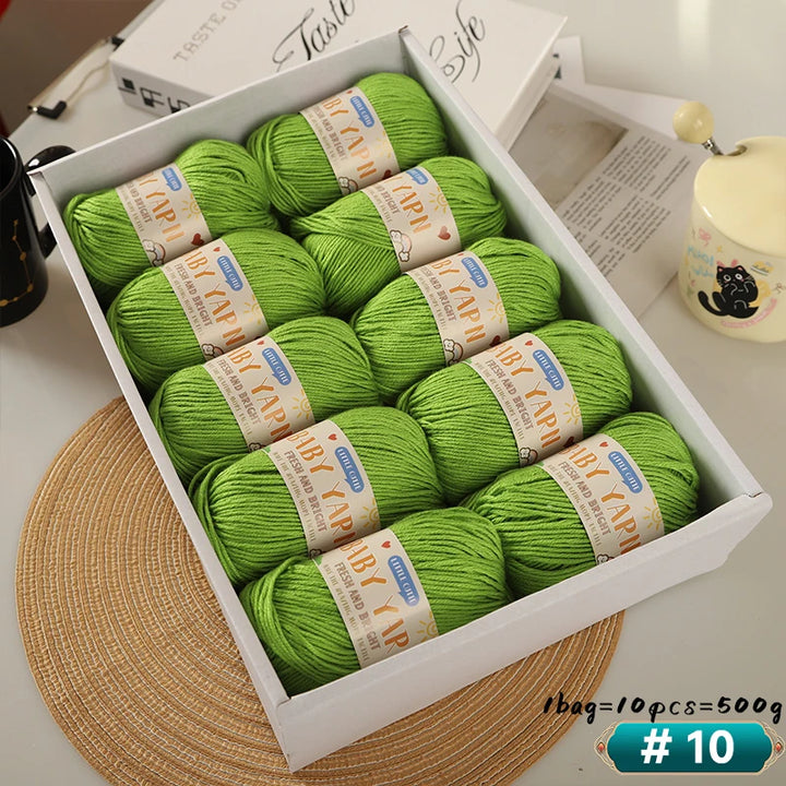 Soft Wool Blended 6-Strand Yarn – Skin-Friendly Knitting Yarn for Sweaters & Crafts