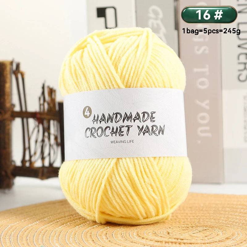 High-Quality 4-Ply Acrylic Yarn – Soft & Lightweight Knitting Yarn for Sweaters, Scarves, Coats, Gloves & DIY Crafts