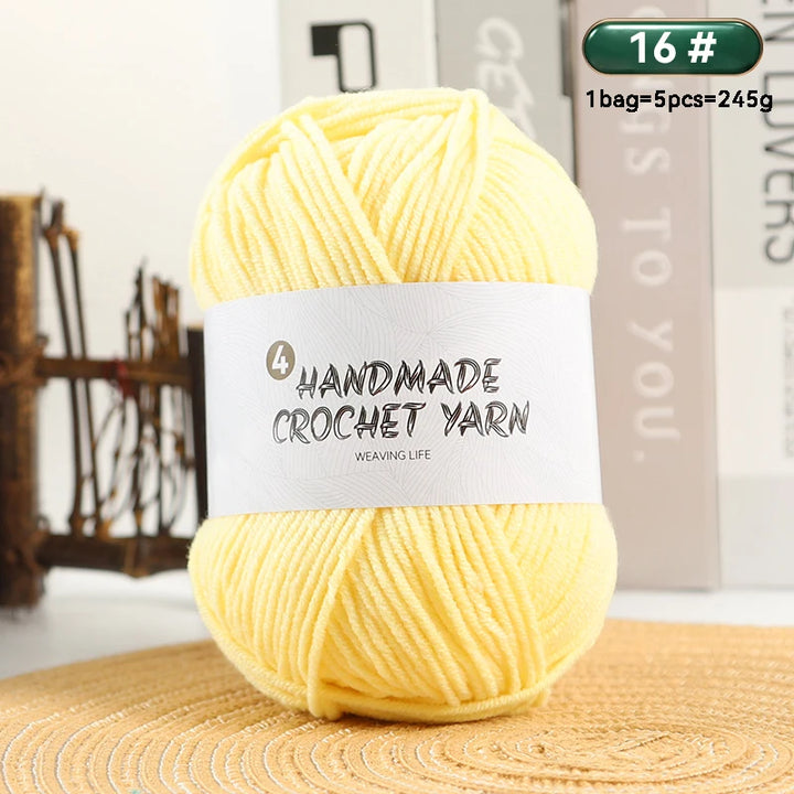 High-Quality 4-Ply Acrylic Yarn – Soft & Lightweight Knitting Yarn for Sweaters, Scarves, Coats, Gloves & DIY Crafts