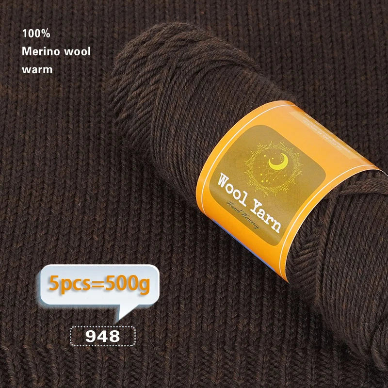 500g Colorful Alpaca Yarn – Thick Knitting Yarn for Sweaters, Coats, Scarves, Hats & Winter DIY Crafts