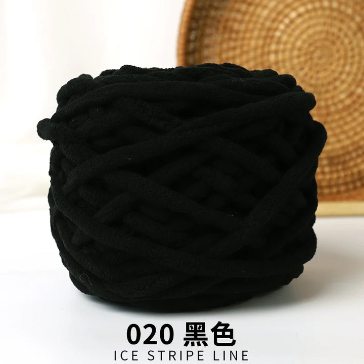 3pcs Ice-Striped Soft Thick Yarn – Handcrafted Yarn for Scarves, Hats, Slippers & DIY Projects
