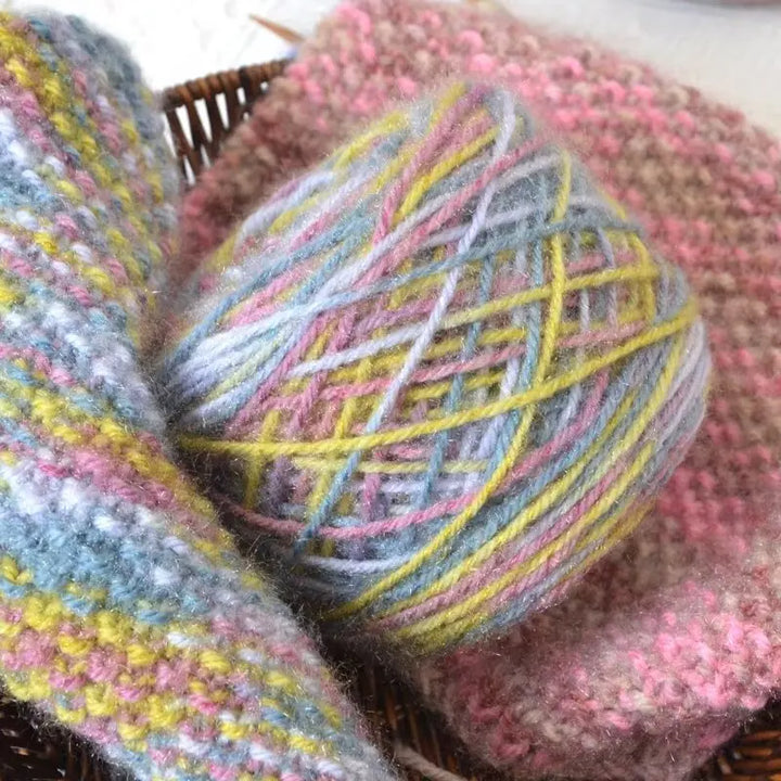 290g Colorful Gradient Imitation Squirrel Yarn – Thick Section-Dyed Yarn for Knitting & Crochet (2 Pcs/Pack)