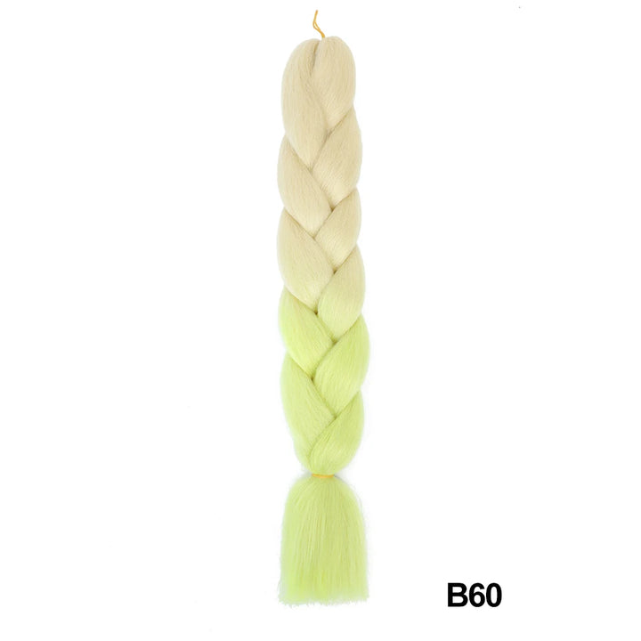 Synthetic 24 Inch 100g Ombre Jumbo Braiding Hair – Kanekalon Twist Extensions