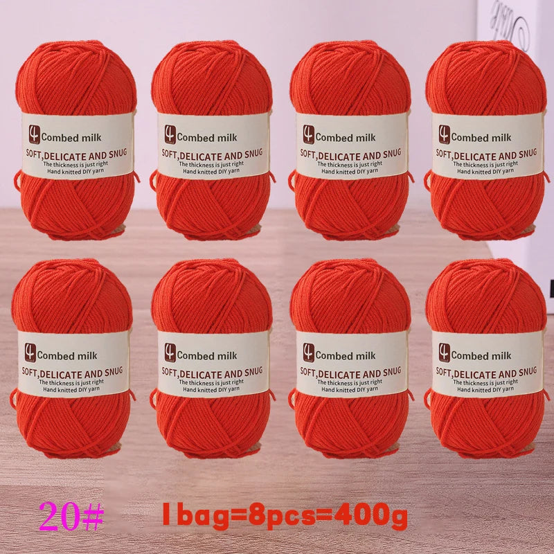 4-Strand Synthetic Knitting Yarn – Soft DIY Craft Yarn for Sweaters, Scarves & Blankets